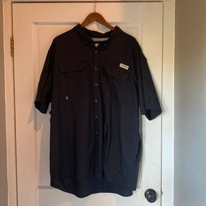 3XL Black Magellan Short Sleeve Fishing shirt